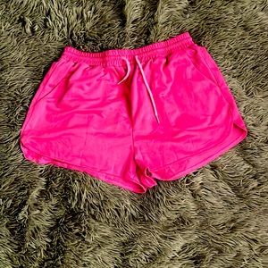 Flamingo pink shorts w/ pockets
